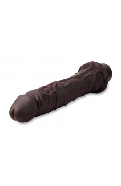 Dr. Skin Silicone - Dr. Richard - 9 Inch Vibrating Dildo - Brown