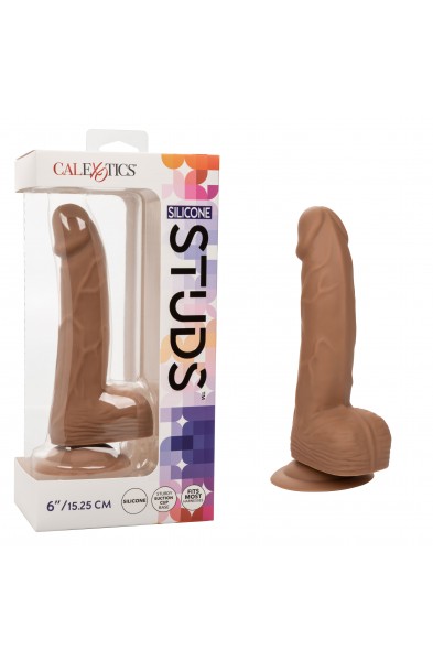 Silicone Stud 6 Inch - Brown