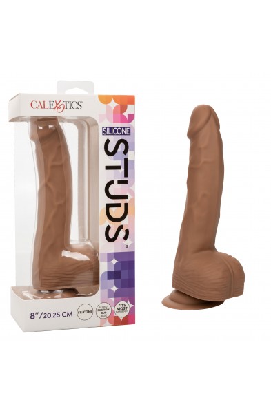 Silicone Studs 8 Inch - Brown