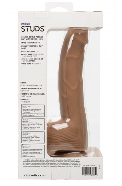 Silicone Studs 8 Inch - Brown