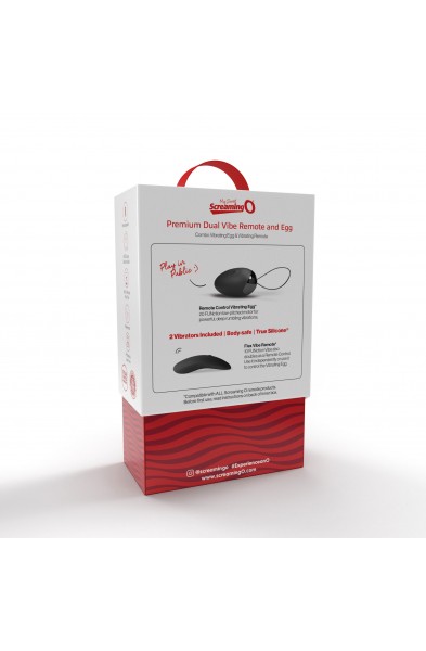 Premium Dual Vibe Remote and Egg - Black