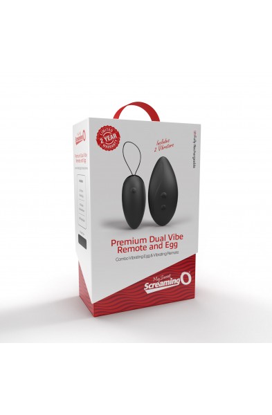 Premium Dual Vibe Remote and Egg - Black