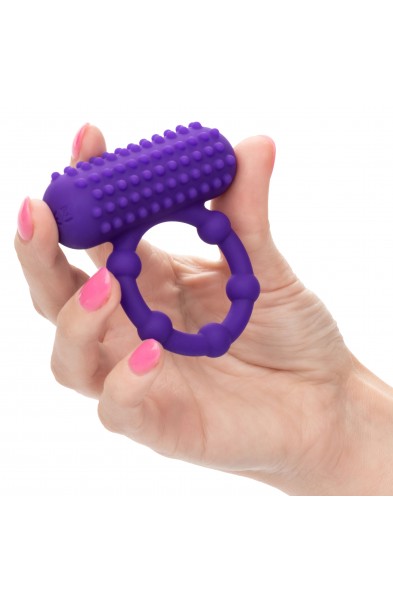Silicone Rechargeable 5 Bead Maximus Ring - Purple