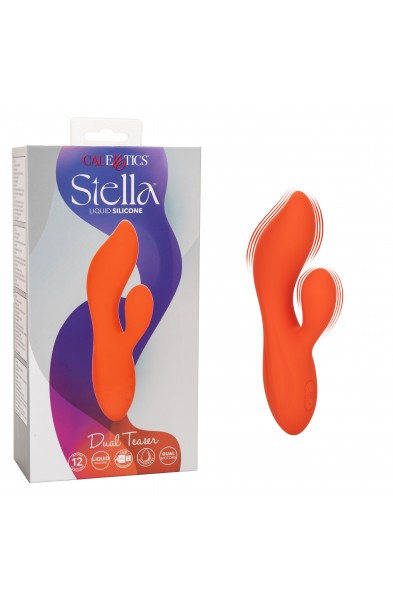Stella Liquid Silicone Dual Teaser - Orange