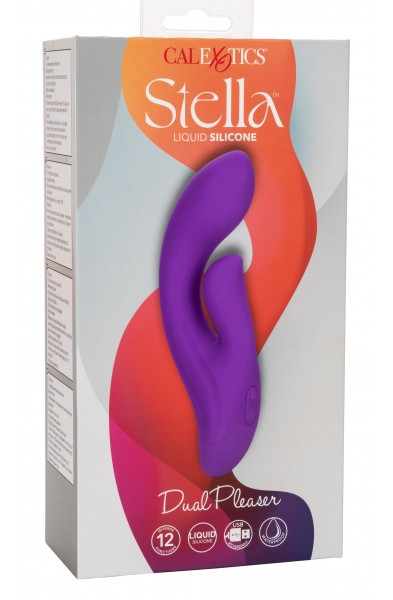 Stella Liquid Silicone Dual Pleaser - Purple