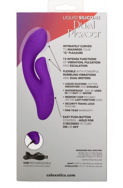Stella Liquid Silicone Dual Pleaser - Purple