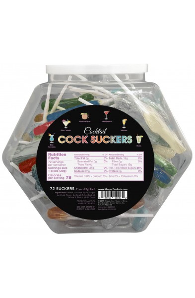 Cocktail Cock Suckers Fish Bowl - 72 Suckers
