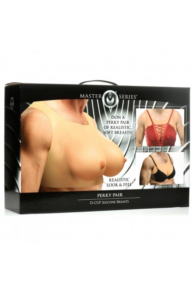 Master Series - Perky Pair D-Cup Silicone Breasts