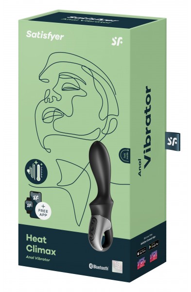 Heat Climax Anal Vibrator - Black
