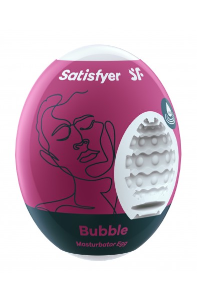 Satisfyer Masturbator Egg - Bubble - Violet