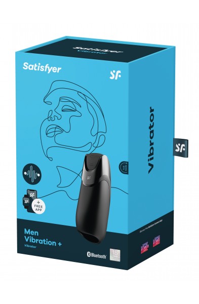 Men Vibration Plus Vibrator - Black