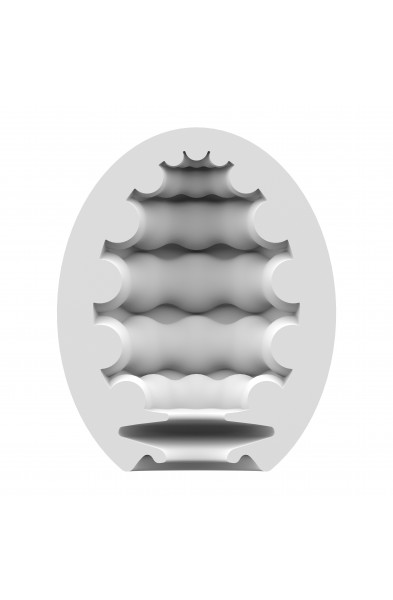 3 Pc Set Masturbator Egg - Riffle - Light Green