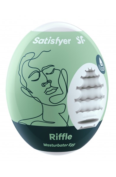 3 Pc Set Masturbator Egg - Riffle - Light Green