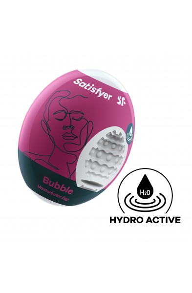 3 Pc Set Masturbator Egg - Bubble - Violet