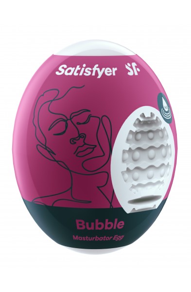 3 Pc Set Masturbator Egg - Bubble - Violet