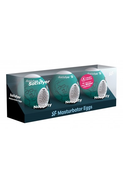 3 Pc Set Masturbator Egg - Naughty