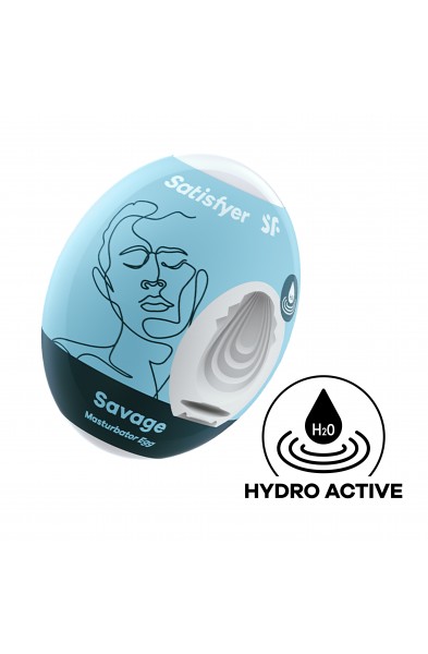 3 Pc Set Masturbator Egg - Savage - Blue
