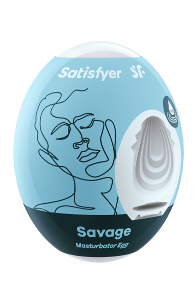 3 Pc Set Masturbator Egg - Savage - Blue