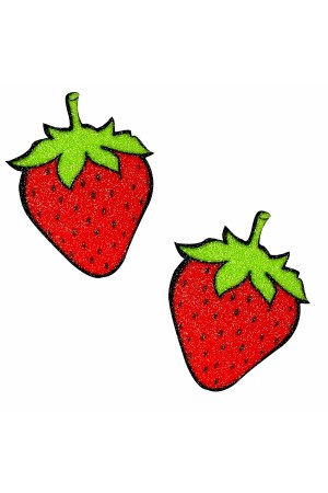 Juicy Strawberry Glitter Nipple Cover Pasties