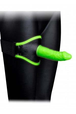 Thigh Strap-on With Silicone Dildo 5.7 Inch - Glow in the Dark