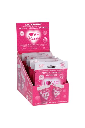 Love Bites - Female Sensual Gummies - 12 Pack