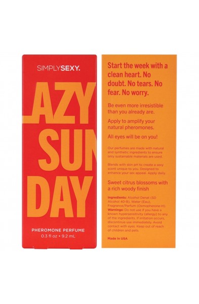 Simply Sexy Pheromone Perfume Lazy Sunday 0.3 Oz