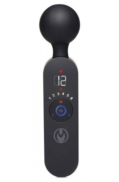 Thunder Wand 72x Silicone Heating Wand Massager - Black