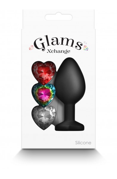 Glams Xchange Heart - Medium - Black