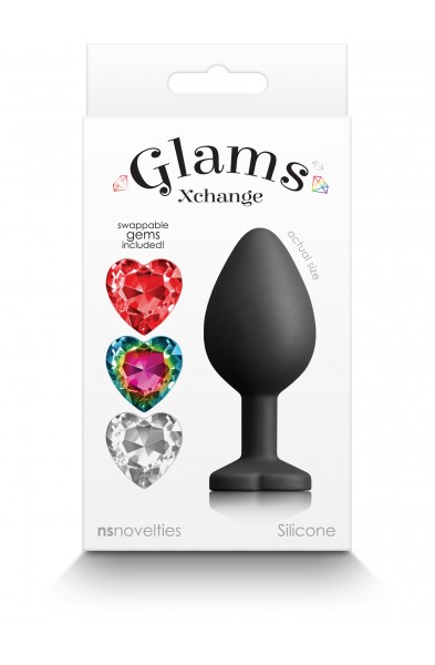 Glams Xchange Heart - Medium - Black
