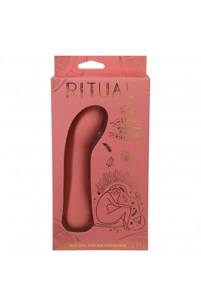 Ritual - Zen - Rechargeable Silicone G-Spot Vibe - Coral