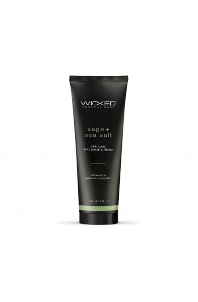 Sage and Sea Salt - Scented Sensual Massage Cream  - 4 Oz