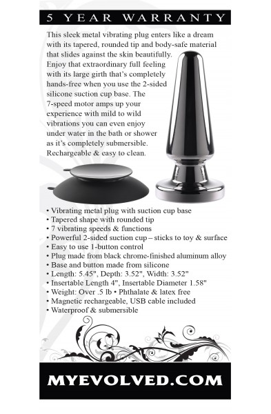 Advanced Metal Plug - Black Chrome