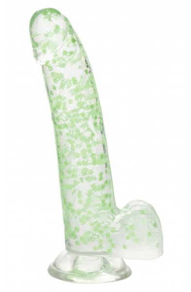 Naughty Bits I Leaf Dick Glow-in-the-Dark Weed  Leaf Dildo - Glow in the Dark