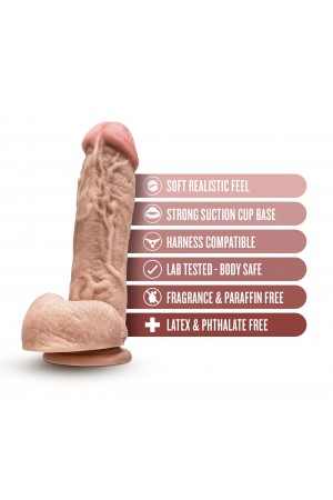 Dr. Skin - Mr. D - 8.5 Inch Dildo With Balls - Beige