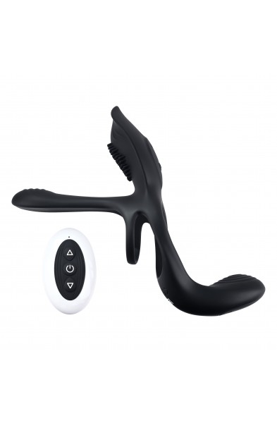Playboy Pleasure - the 3 Way - Cock Ring - Black