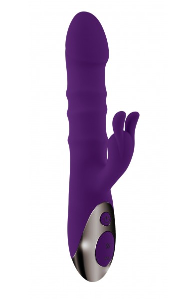 Playboy Pleasure - Hop to It - Rabbit Vibrator - Dark Purple