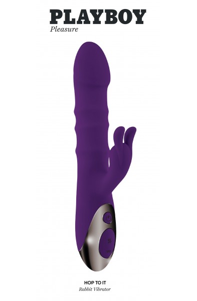 Playboy Pleasure - Hop to It - Rabbit Vibrator - Dark Purple