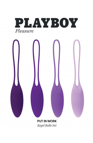 Playboy Pleasure - Put in Work - Kegel Balls Set - Acai Ombre