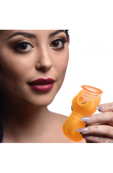 Sucky Kitty 7x Clitoral Stimulator - Orange