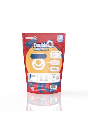 Screaming O 4b - Double O Super Powered Vibrating  Double Ring - Blueberry