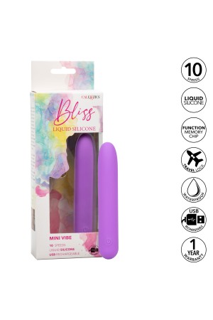 Bliss Liquid Silicone Mini G Vibe - Purple