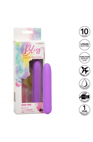 Bliss Liquid Silicone Mini G Vibe - Purple