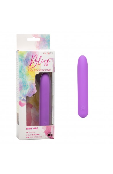 Bliss Liquid Silicone Mini G Vibe - Purple