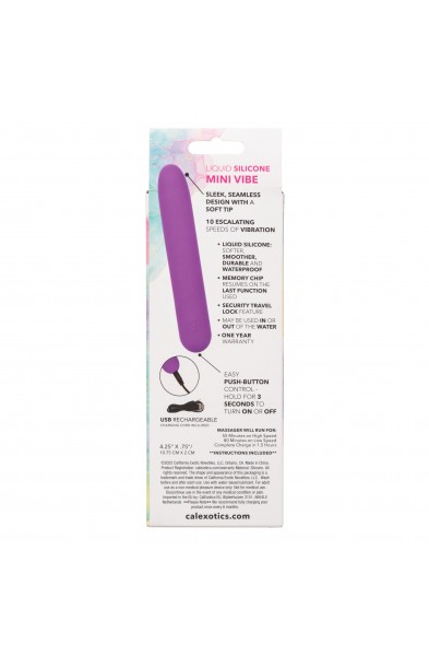 Bliss Liquid Silicone Mini G Vibe - Purple