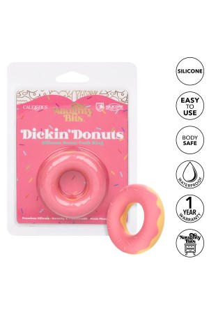Naughty Bits Dickin Donuts Silicone Donut Cock  Ring - Pink