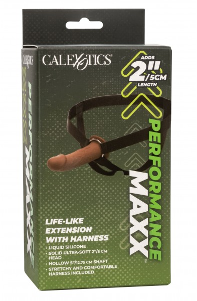 Performance Maxx Life-Like Extension With Harness  - Brown