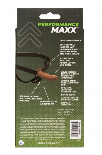 Performance Maxx Life-Like Extension With Harness  - Brown