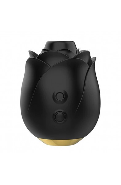 Fifty Shades of Grey Black Rose Silicone Clitoral Suction Stimulator - Black