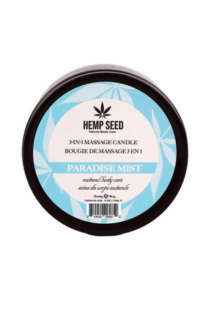 Hemp Seed 3-in-1 Massage Candle - Paradise Mist 6 Oz