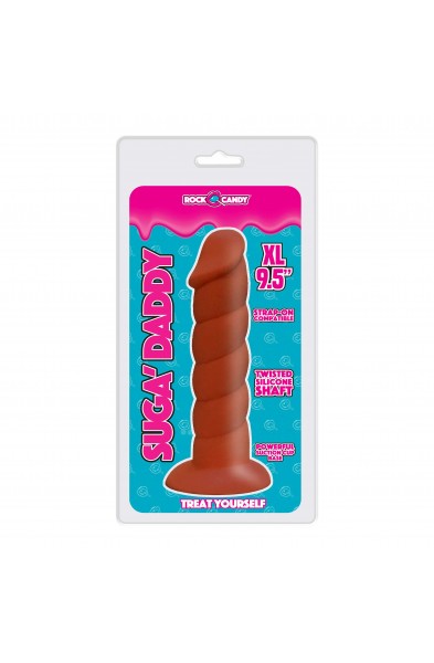 Suga-Daddy 9.5 Inch Dong - Brown